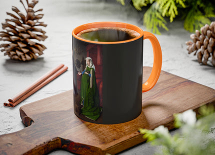 Arnolfini Portrait by Jan Van Eyck Colorful Mugs (11oz, 15oz)