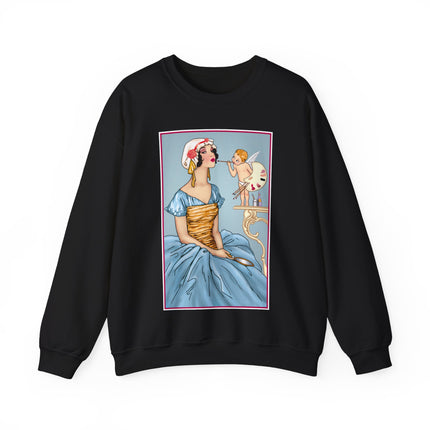 The Enchanting Painter: A Fairy's Artistic Touch Heavy Blend™ Crewneck Sweatshirt