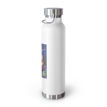 Embarking on a Moonlit Journey Copper Vacuum Insulated Bottle, 22oz