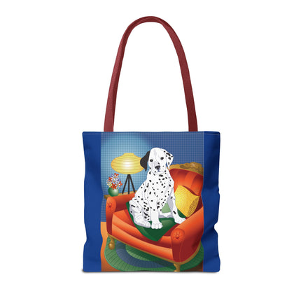 A Dalmatian's Cozy Corner Tote Bag (AOP)