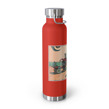 Mischievous Mice on Wheels Copper Vacuum Insulated Bottle, 22 oz