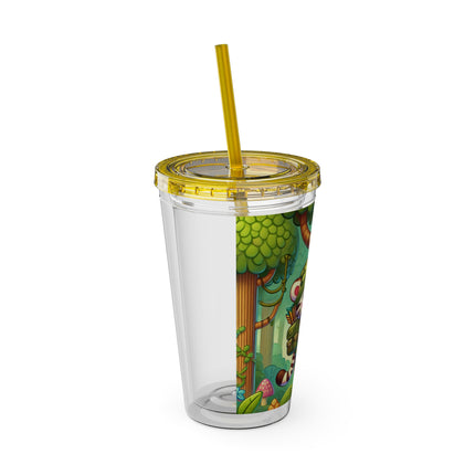 Stealthy Stripes Sunsplash Tumbler with Straw, 16oz