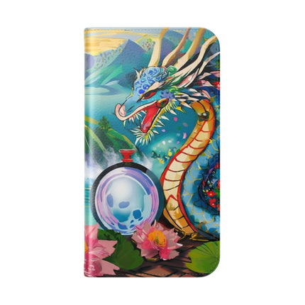 🐉💎 Wisdom's Guardian Flip Case – Dragon's Embrace & Eternal Wisdom