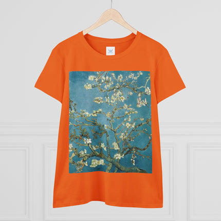 Almond Blossom by Vincent van Gogh Women's Midweight Cotton Tee