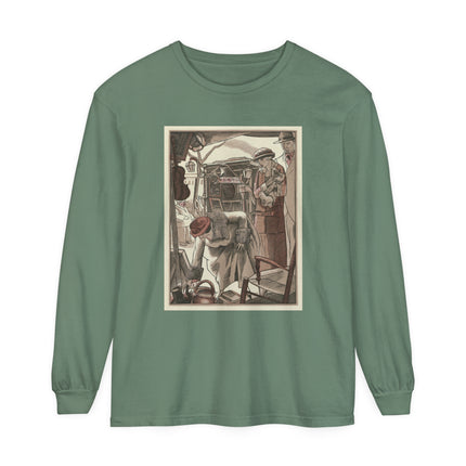 Bric-A-Brac by Fernand Siméon Garment-dyed Long Sleeve T-Shirt