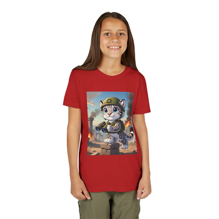 Snow Leopard Lookout Youth Short Sleeve Tee