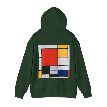 Composition with Red, Yellow, Blue, and Black by Piet Mondrian Heavy Blend™ Hooded Sweatshirt