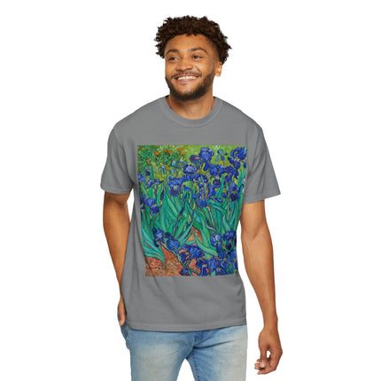 Irises by Van Gogh Unisex Garment-Dyed T-shirt