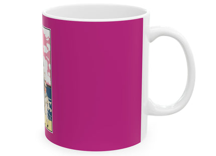 Seaside Elegance: A Fashionable Journey by the Ocean Ceramic Mug 11oz