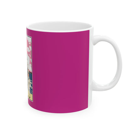 Seaside Elegance: A Fashionable Journey by the Ocean Ceramic Mug 11oz