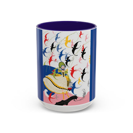 Flight of the Songbirds Colorful Mugs – Theatrical Whimsy & Colorful Harmony