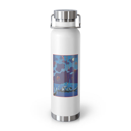 Fireworks in Venice by George Barbier Copper Vacuum Insulated Bottle, 22oz