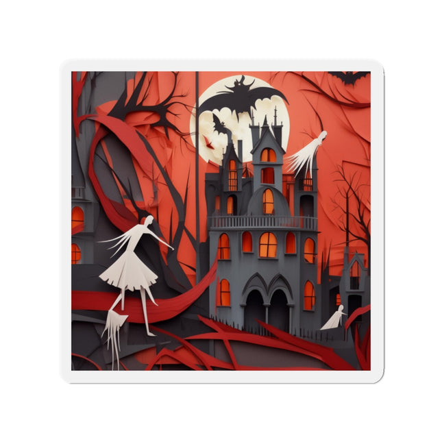 Halloween Night Scene Die-Cut Magnets (5 Sizes)