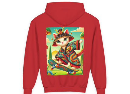 Dragon Dance on Wheels Youth Heavy Blend Hooded Sweatshirt