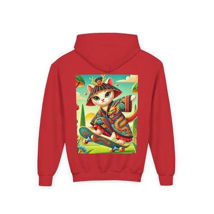 Dragon Dance on Wheels Youth Hooded Sweatshirt – Bold Motion & Fearless Style
