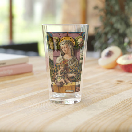 Madonna and Child by Carlo Crivelli Glass, 16oz