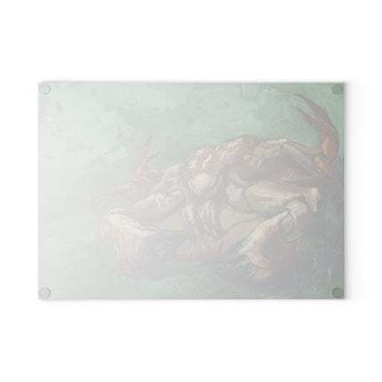 Crab on its Back by Vincent Van Gogh Glass Cutting Board