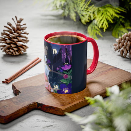 The Moonlit Garden Serenade Colorful Mugs – Art Deco Musical Elegance