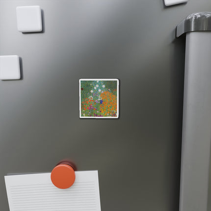 Cottage Garden by Gustav Klimt Die-Cut Magnets (5 Sizes)