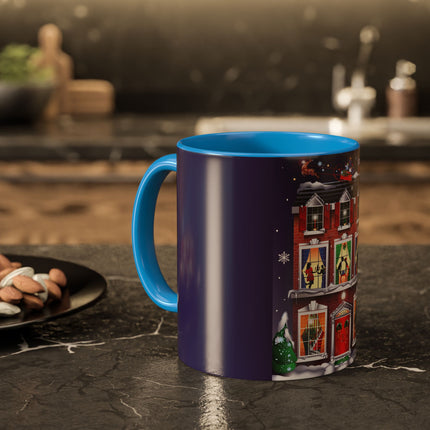 A Christmas Eve Celebration Colorful Mugs (11oz, 15oz)