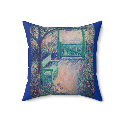 The Artist’s Garden by Theodore Earl Butler Spun Polyester Square Pillow