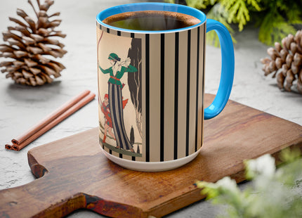 L'Arc Rouge by George Barbier Colorful Mugs (11oz, 15oz)