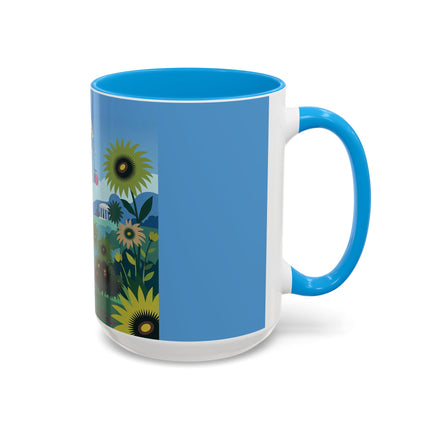The Secret Language Of Flowers Colorful Mugs – Art Deco Botanical Elegance