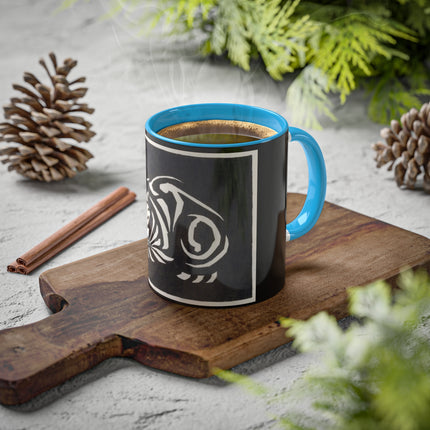 December (Cat Lying) by Anna Julia de Graag Colorful Mugs, 11oz