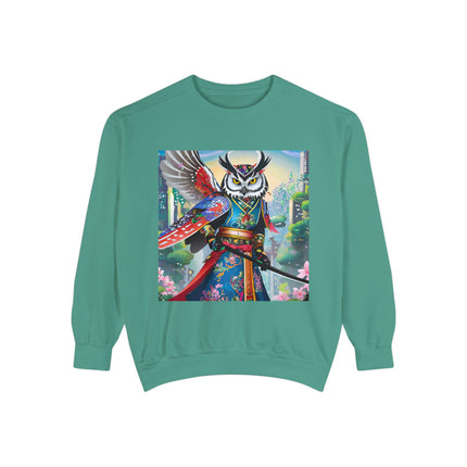 Cyberpunk Samurai Owl Sweatshirt