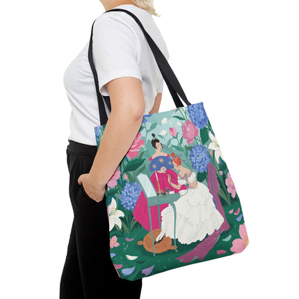 🌸🕯️ The Ladies Of The Enchanted Garden Vanity Tote Bag – Art Deco Floral Elegance