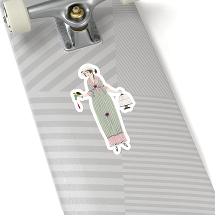 Robe de linon (Linen Dress) by Charles Martin Kiss-Cut Stickers (4 Sizes)