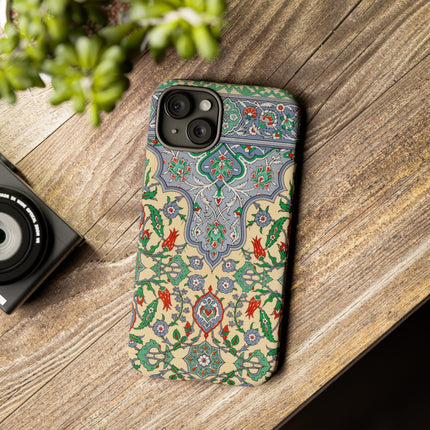 Arabic Art Pattern, Plate by Emile Prisse d’Avennes Phone Cases