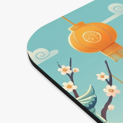The Blue & Gold Dragon Festival Parade Mouse Pad – Joyful Celebration & Cultural Magic