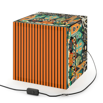 Night of the Trick-or-Treating Owlets Light Cube Lamp