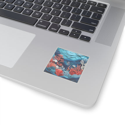 Enchanting Underwater Scene Kiss-Cut Stickers (4 Sizes)