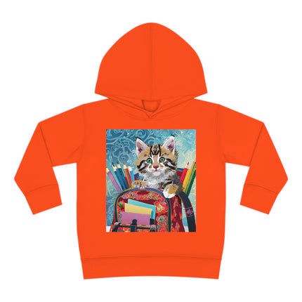 Whiskered Wanderings Toddler Pullover Fleece Hoodie