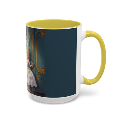 🕯️🎃 The Moonlit Manor Drawing Room Colorful Mug – Elegant Halloween Charm