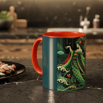 Mermaid Queen Rising from the Deep Colorful Mugs (11oz, 15oz)