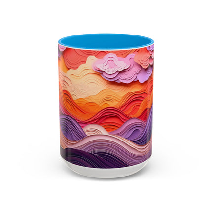 Dramatic Sunset Sky Colorful Mugs (11oz, 15oz)
