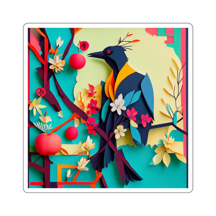 Curious Crow Kiss-Cut Stickers (4 Sizes)