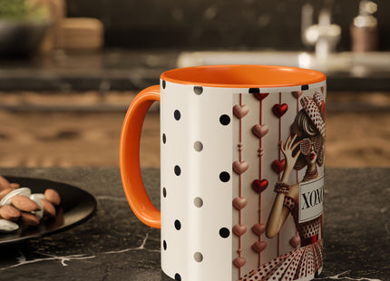 Fashionably Yours, XOXO Colorful Mugs (11oz, 15oz)