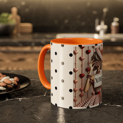 Fashionably Yours, XOXO Colorful Mugs (11oz, 15oz)