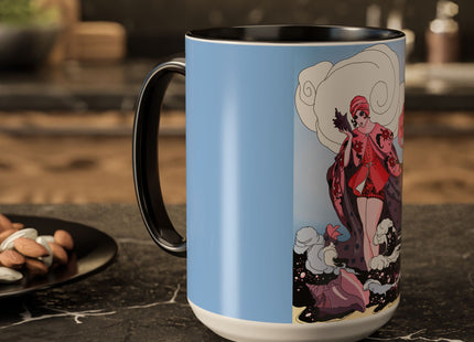 Goddess of the Swirling Sea Colorful Mugs (11oz, 15oz)