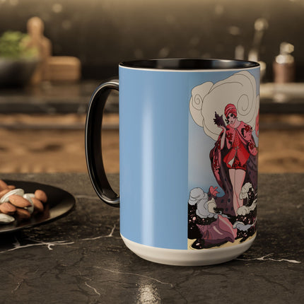 Goddess of the Swirling Sea Colorful Mugs (11oz, 15oz)