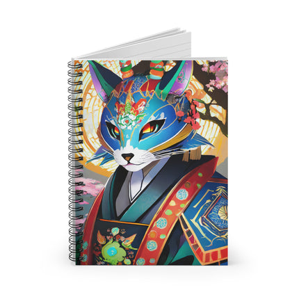 Cyberpunk Samurai Spiral Notebook - Ruled Line