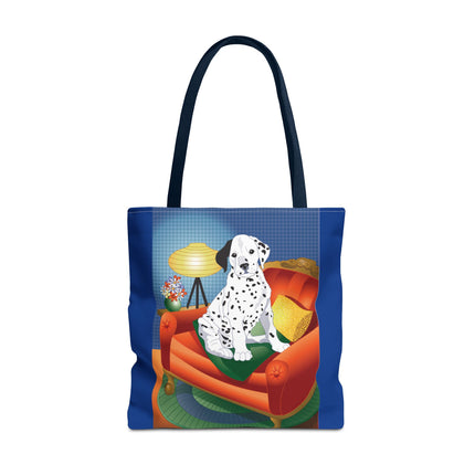 A Dalmatian's Cozy Corner Tote Bag (AOP)