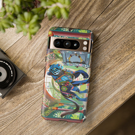 Cyber Panther's Hunt Phone Cases