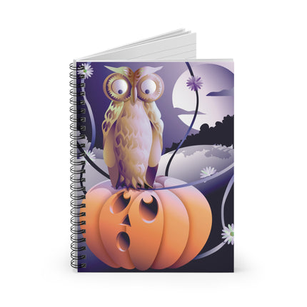 The Startled Pumpkin Spiral Notebook - Ruled Line