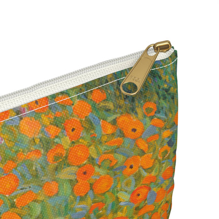 Cottage Garden Accessory Pouch – Gustav Klimt Floral Art Bag