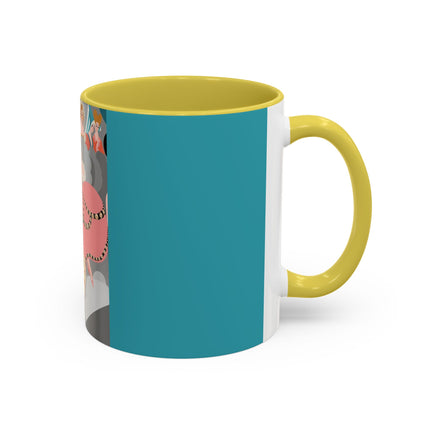 Celestial Masquerade Colorful Mugs – Theatrical Elegance & Floating Whimsy